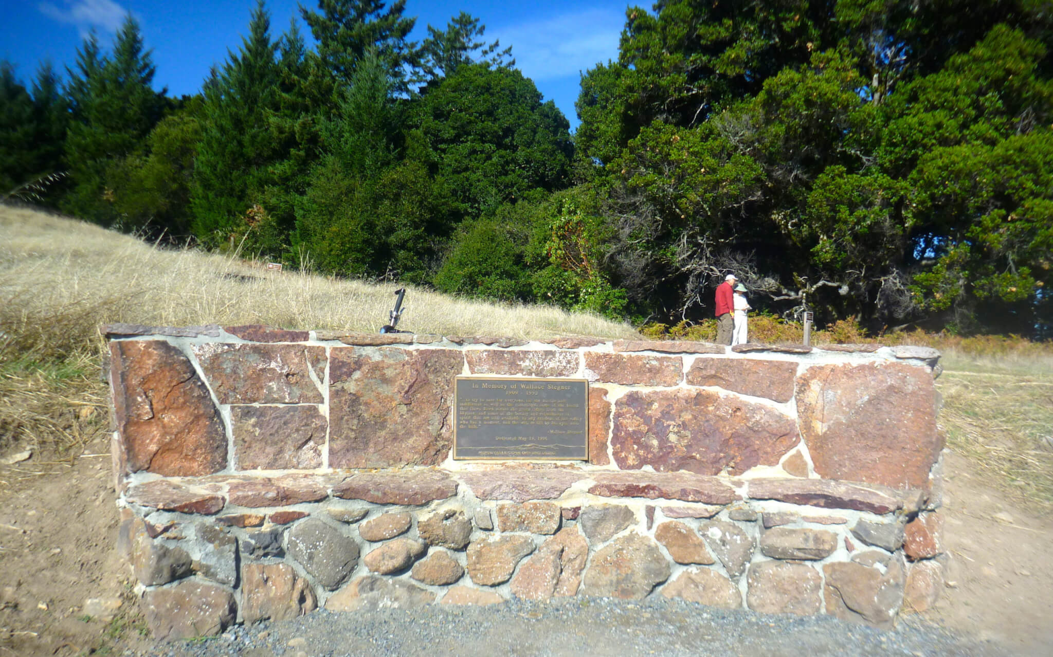 Long Ridge Open Space Wallace Stegner Bench by Steven Woo